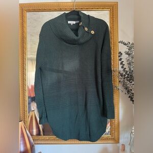 Calvin Klein Dark Green Cowl Neck Sweater